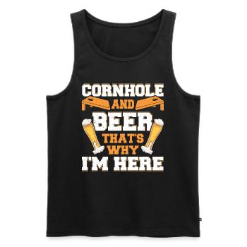 Hot Dog Costume Camping Outfit - Men's Premium Organic Tank Top - black - Front - Michal (187cm)