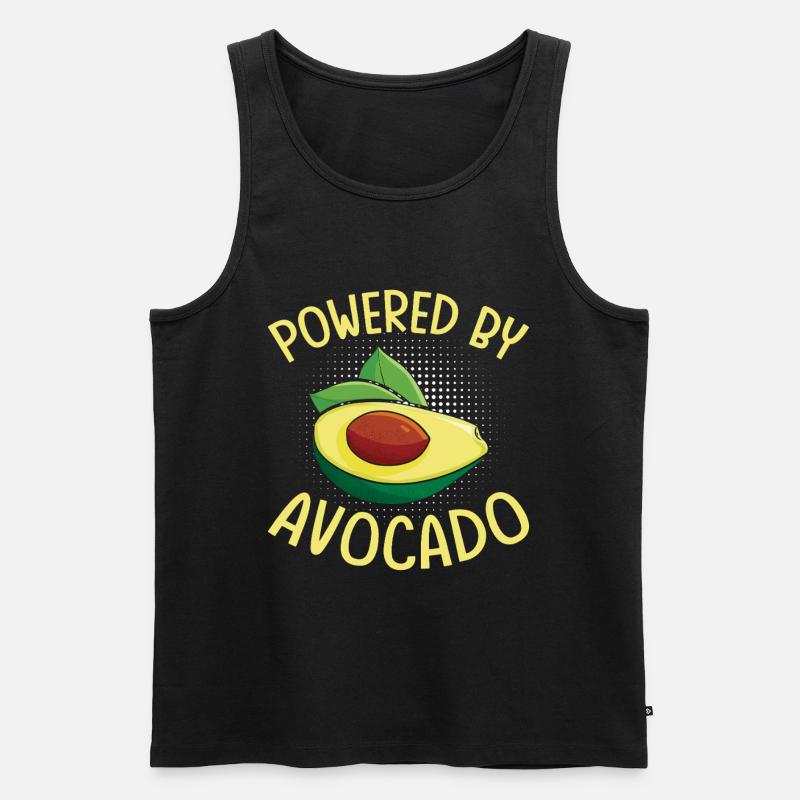 Angetrieben Von Avocado - Männer Premium Bio Tank Top - Schwarz