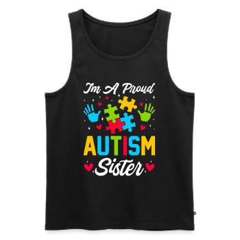 Time for my baptism First Communion - Men's Premium Organic Tank Top - black - Front - AI Model Male 178 light (178cm)
