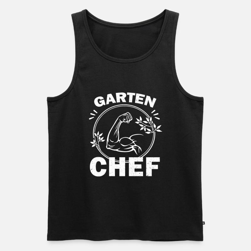 Gartenchef - Männer Premium Bio Tank Top - Schwarz