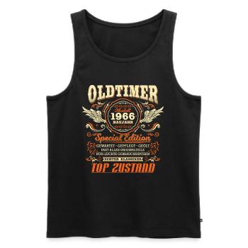 Oldtimer Baujahr 1966 Jahrgang Geburtstag Geschenk - Männer Premium Bio Tank Top - Schwarz - Vorne - AI Model Male 178 light (178cm)