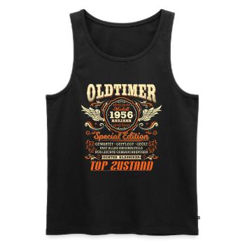 Oldtimer Baujahr 1956 Jahrgang Geburtstag Geschenk - Männer Premium Bio Tank Top - Schwarz - Vorne - Michal (187cm)