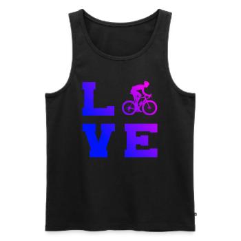 Road Bike Road Cycling Road Bike Women's Road Cycling - Men's Premium Organic Tank Top - black - Front - Michal (187cm)