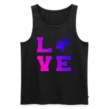 Scuba Diver Taucher Tauchen Diver Damen - Männer Premium Bio Tank Top - Schwarz - Vorne - Michal (187cm)