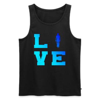 Women Bicycle Mtb Cycling Bike Cycling - Men's Premium Organic Tank Top - black - Front - Michal (187cm)
