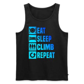 Climbing Bouldering Bouldering Men Women Climbing - Men's Premium Organic Tank Top - black - Front - AI Model Male 178 light (178cm)