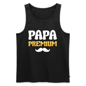 Papa Premium Homme Parent Papa Fête Des Pères 2024 - Débardeur bio Premium Homme - noir - Devant - Michal (187cm)