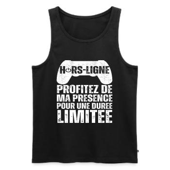 Hors-ligne cadeau pour gamer humour gaming cadeau - Débardeur bio Premium Homme - noir - Devant - Michal (187cm)