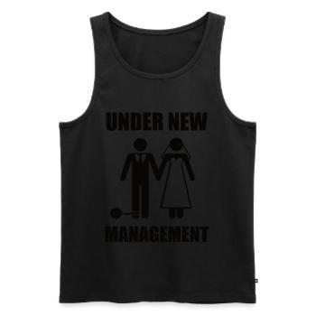 wedding - Men's Premium Organic Tank Top - black - Front - AI Model Male 178 light (178cm)
