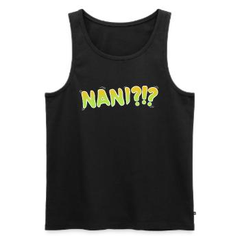 Nani ?!? - Männer Premium Bio Tank Top - Schwarz - Vorne - AI Model Male 178 light (178cm)