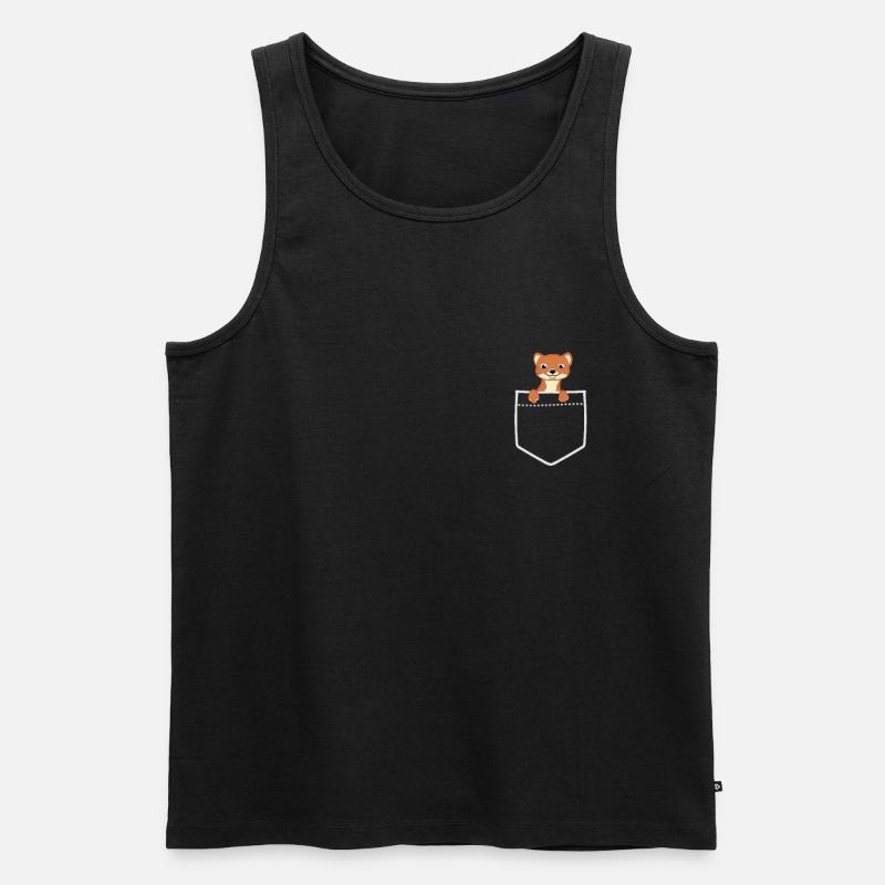 Frettchen - Männer Premium Bio Tank Top - Schwarz