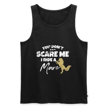 Mare Pferd Pferde Ponys Geschenk Geschenkidee - Männer Premium Bio Tank Top - Schwarz - Vorne - Michal (187cm)