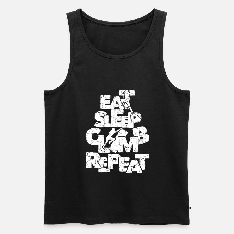 Klettern - Männer Premium Bio Tank Top - Schwarz