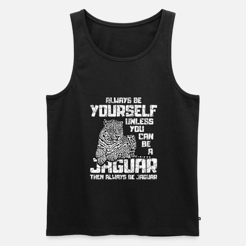 Jaguar - Männer Premium Bio Tank Top - Schwarz