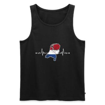 Holland - Männer Premium Bio Tank Top - Schwarz - Vorne - AI Model Male 178 light (178cm)