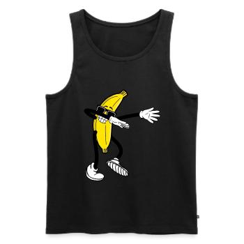 Banane Dab Dabbing Banane Geschenk - Männer Premium Bio Tank Top - Schwarz - Vorne - Michal (187cm)