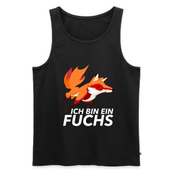 Ich bin ein Fuchs Füchse Lustig Geschenk - Männer Premium Bio Tank Top - Schwarz - Vorne - Michal (187cm)