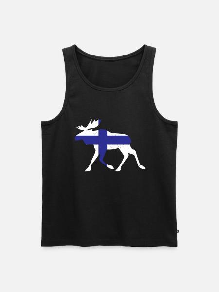 Finlande - Débardeur bio Premium Homme - noir