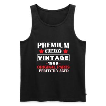 1969 - Männer Premium Bio Tank Top - Schwarz - Vorne - Michal (187cm)