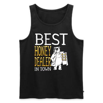 Bester Honighändler Der Stadt Imkerei Imker - Männer Premium Bio Tank Top - Schwarz - Vorne - AI Model Male 178 light (178cm)
