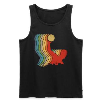 Retro Water Polo Vintage Water Sports - Men's Premium Organic Tank Top - black - Front - Michal (187cm)
