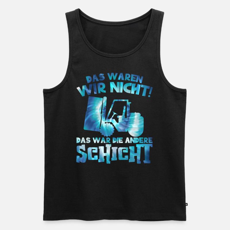 Gabelstapler Gabelstaplerfahrer Lagerarbeiter - Männer Premium Bio Tank Top - Schwarz