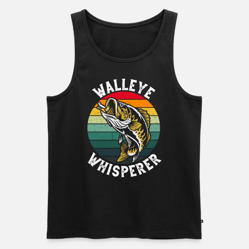 Zanderflüsterer - Männer Premium Bio Tank Top - Schwarz