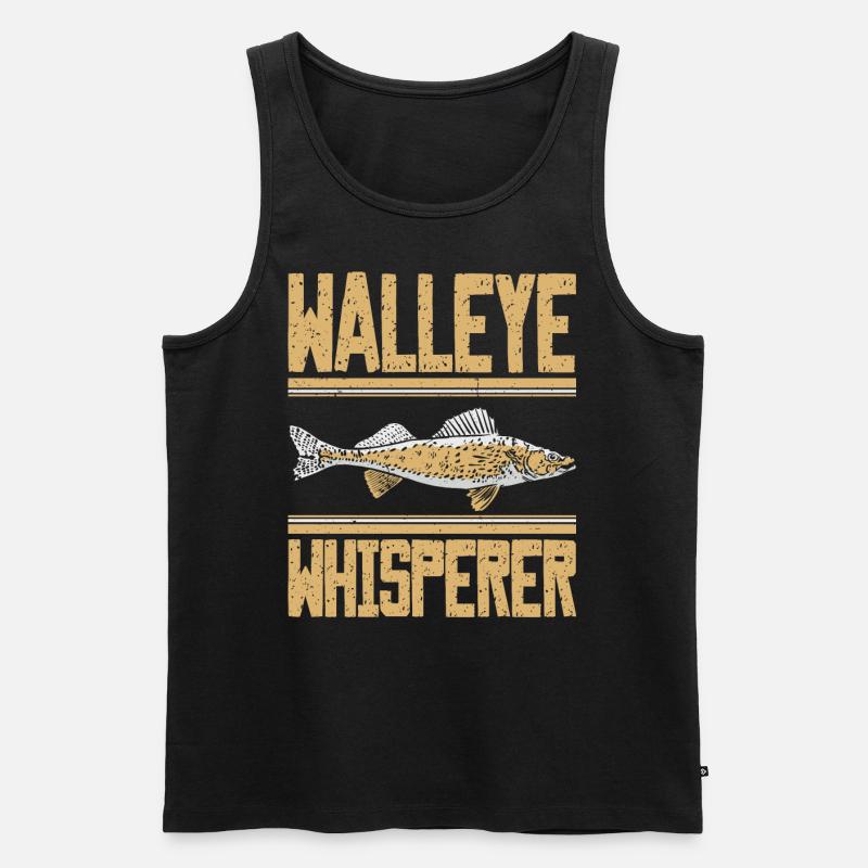 Zanderflüsterer - Männer Premium Bio Tank Top - Schwarz