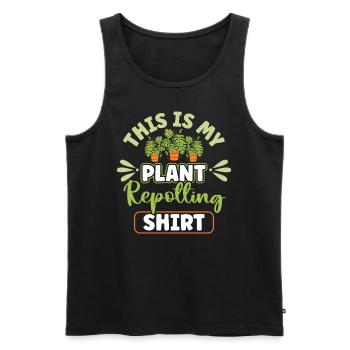 Plant Lovers Gardening Garden Gardeners - Men's Premium Organic Tank Top - black - Front - Michal (187cm)