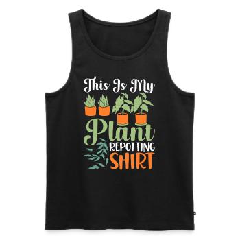Plant Lovers Gardening Garden Gardeners - Men's Premium Organic Tank Top - black - Front - Michal (187cm)