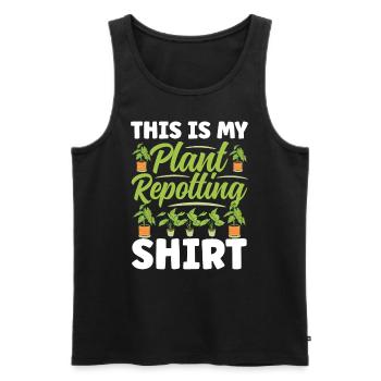 Plant Lovers Gardening Garden Gardeners - Men's Premium Organic Tank Top - black - Front - Michal (187cm)