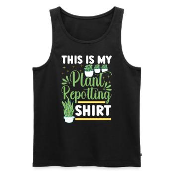 Plant Lovers Gardening Garden Gardeners - Men's Premium Organic Tank Top - black - Front - Michal (187cm)