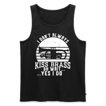 Trumpeter Trumpet Instrument Brass Music - Men's Premium Organic Tank Top - black - Front - AI Model Male 178 light (178cm)