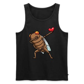 Dabbing Cigale Entomologie Entomologie des insectes Entomologiste - Débardeur bio Premium Homme - noir - Devant - Michal (187cm)