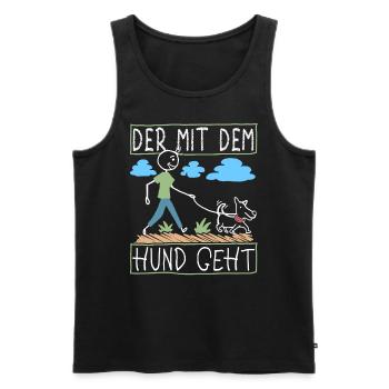 Hundebesitzer Spruch Lustig Hund Hundeliebhaber - Männer Premium Bio Tank Top - Schwarz - Vorne - Michal (187cm)