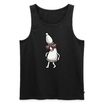 Dancing chess pieces Chess players - Men's Premium Organic Tank Top - black - Front - AI Model Male 178 light (178cm)