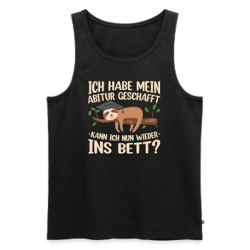 Abitur ABI Geschafft Weltherrschaft Abiturienten - Männer Premium Bio Tank Top - Schwarz - Vorne - Michal (187cm)