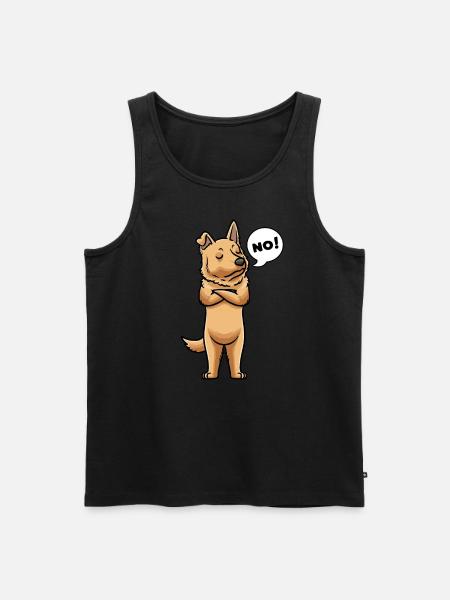 Perro Pastor Vasco Hund Baskisk Hyrdehund - Herre Premium økologisk tanktop - sort