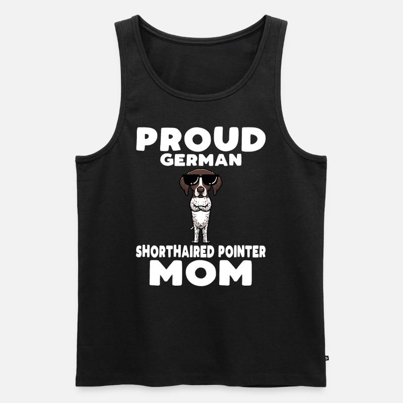 Deutsch Kurzhaar Hund Deutscher Kurzhaariger - Männer Premium Bio Tank Top - Schwarz