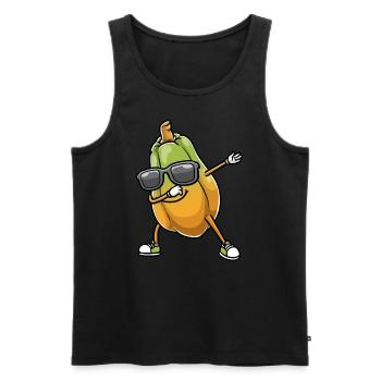 Papaya Tanzen - Männer Premium Bio Tank Top - Schwarz - Vorne - Michal (187cm)