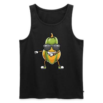 Papaya Tanzen - Männer Premium Bio Tank Top - Schwarz - Vorne - Michal (187cm)