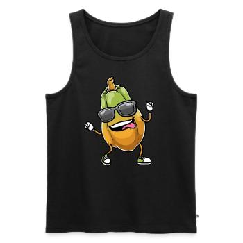 Papaya Tanzen - Männer Premium Bio Tank Top - Schwarz - Vorne - Michal (187cm)