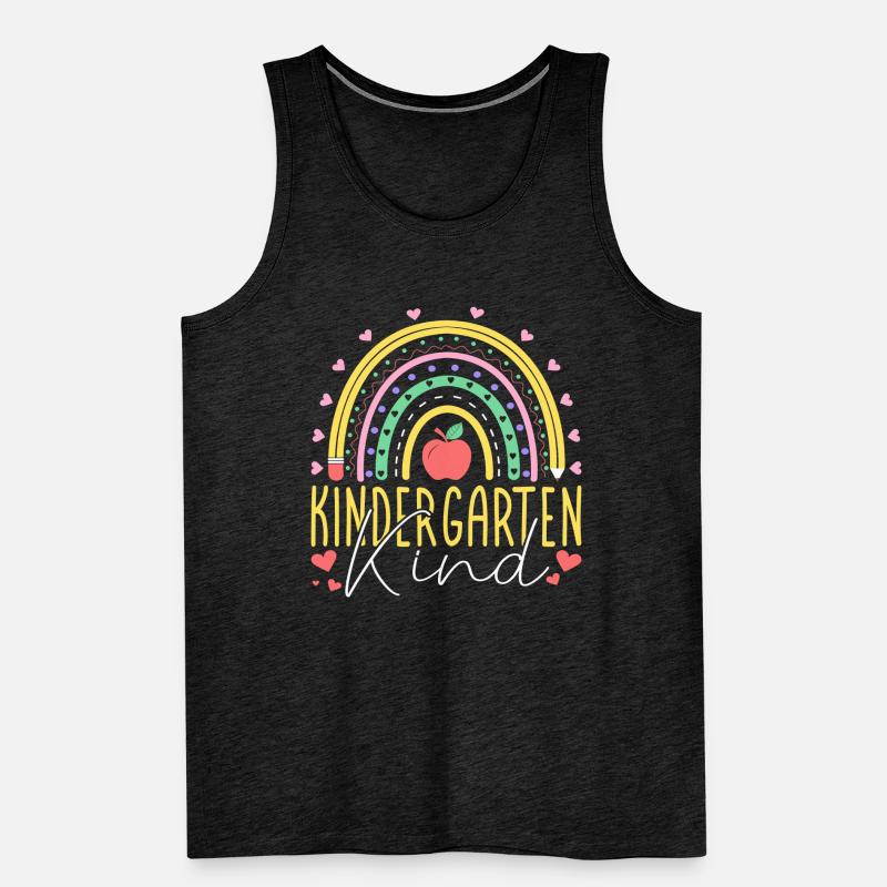 Kinder Kindergartenkind Regenbogen Mädchen Männer Premium Bio Tank Top