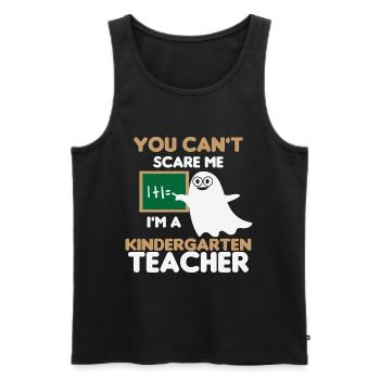 Teacher elementary school teacher school teacher training - Men's Premium Organic Tank Top - black - Front - AI Model Male 178 light (178cm)