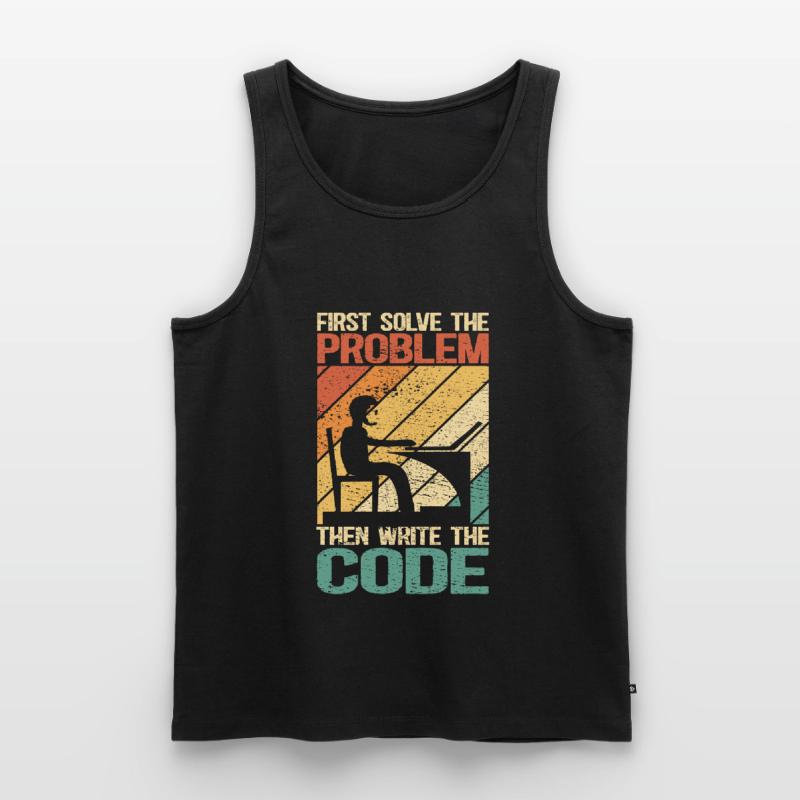 Software Developer Programmer Programming Men's Premium Organic Tank Top