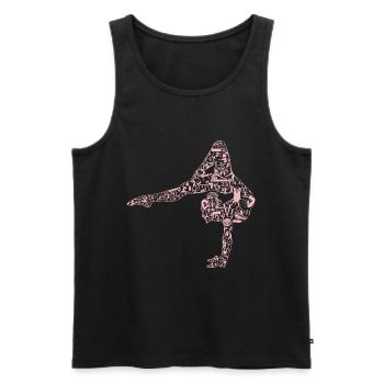 Gymnaste Gymnastique rythmique Gymnastique artistique - Débardeur bio Premium Homme - noir - Devant - Michal (187cm)