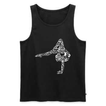 Gymnaste Gymnastique rythmique Gymnastique artistique - Débardeur bio Premium Homme - noir - Devant - AI Model Male 178 light (178cm)