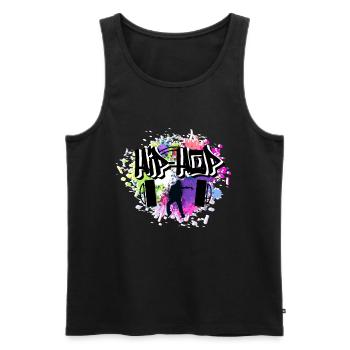 graffiti hip hop - Débardeur bio Premium Homme - noir - Devant - Michal (187cm)