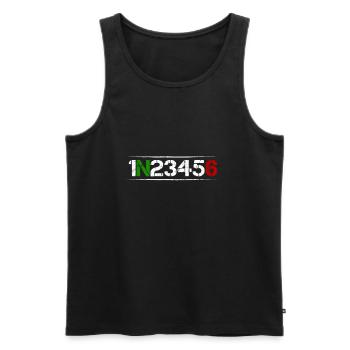 Motorcycle Gear Shift 1N23456 Gear Shift Transmission - Men's Premium Organic Tank Top - black - Front - AI Model Male 178 light (178cm)