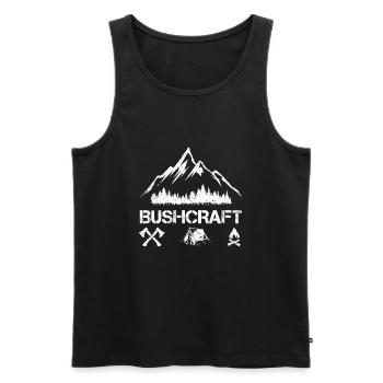Outdoor Survival Adventure Bushcraft - Männer Premium Bio Tank Top - Schwarz - Vorne - Michal (187cm)